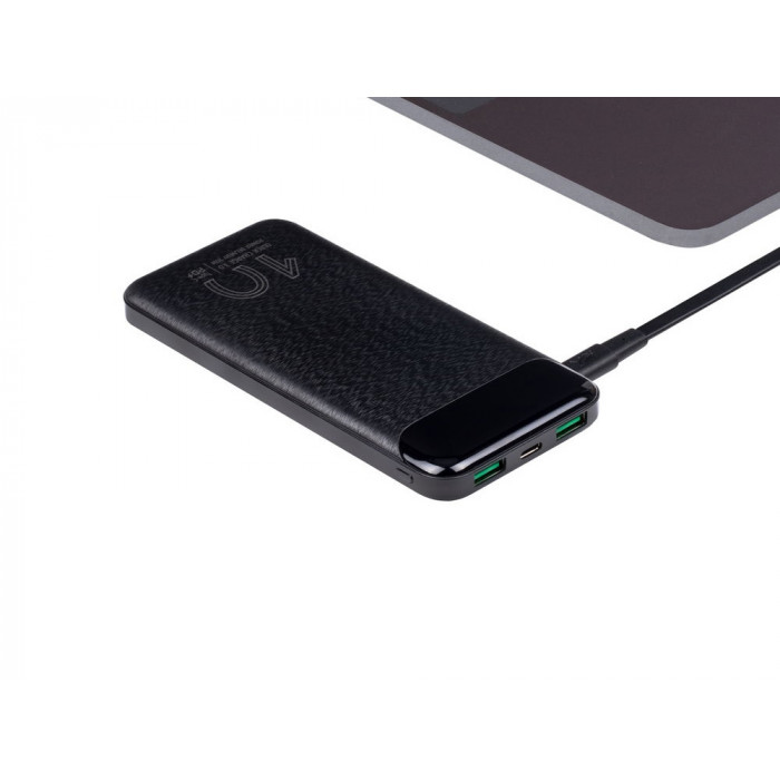 VA2540 (10 000mAh), QC/PD 20W внешний аккумулятор с дисплеем, черный
