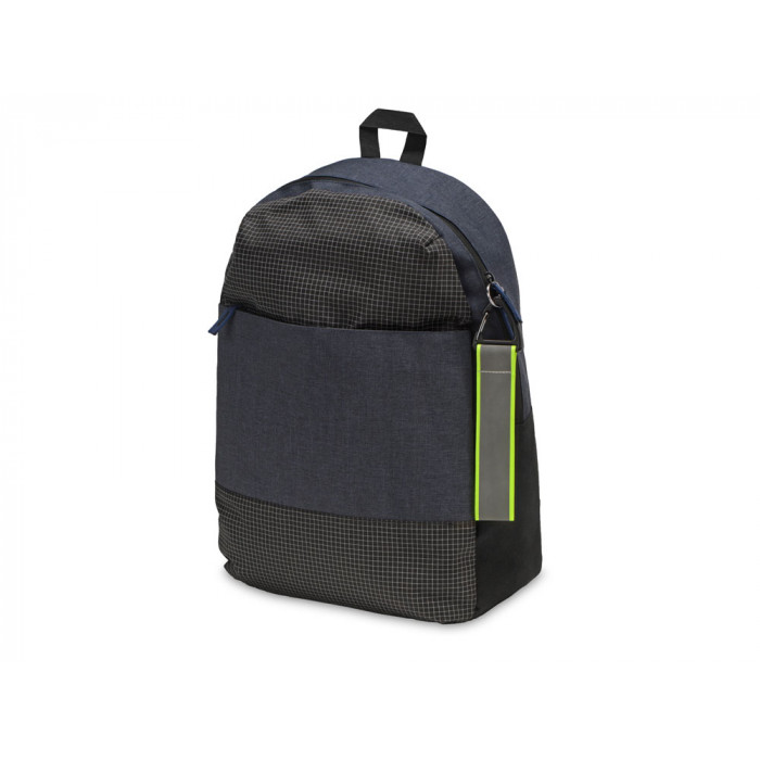 Светоотражающий брелок Reflector, серебристый/неоновый зеленый