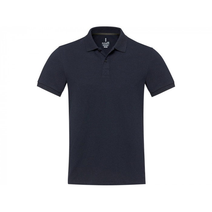 Emerald поло унисекс с коротким рукавом из переработанных материалов Aware™. - Нейви