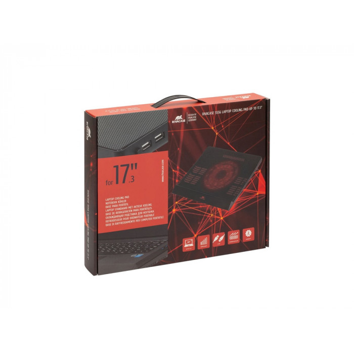 Охлаждающая подставка 5556 для ноутбуков до 17,3, черный