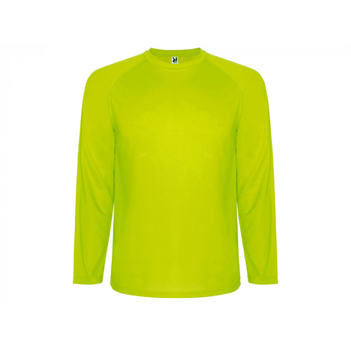 Футболка Montecarlo  мужская с длинным рукавом, неоновый желтый