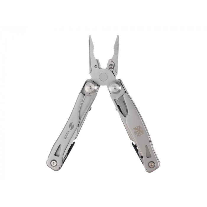 Мультитул Stinger, 106 мм, 15 функций, сталь, серебристый, в комплекте нейлоновый чехол