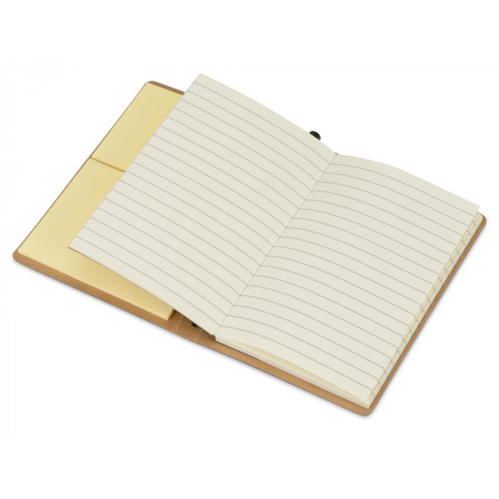 Блокнот А6 Write and stick с ручкой и набором стикеров, черный