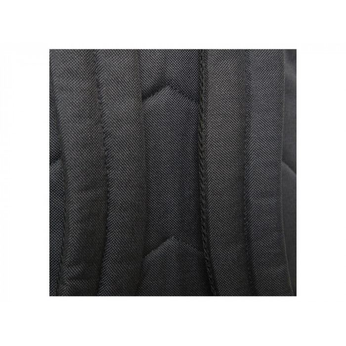 Рюкзак TORBER GRAFFI, черный с карманом коричневого цвета, полиэстер меланж, 42 х 29 x 19 см