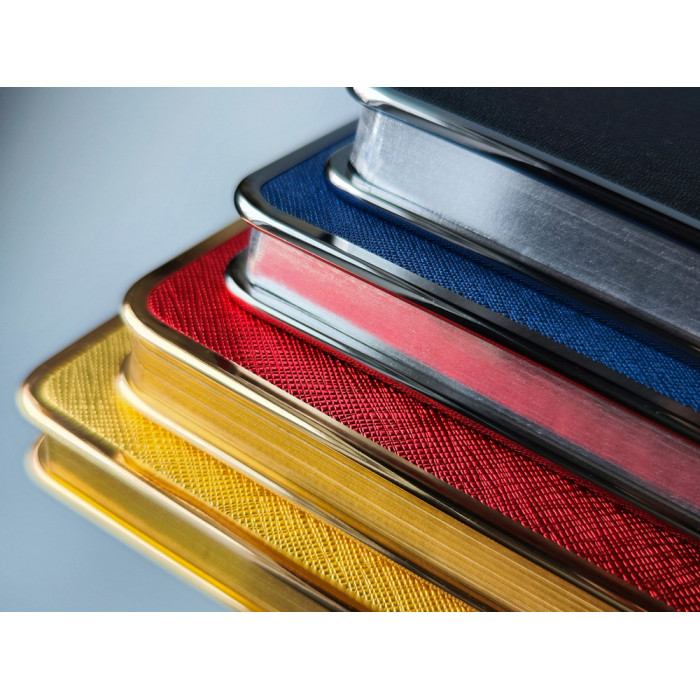 Ежедневник А5 недатированный Bridge, черный/серебристый