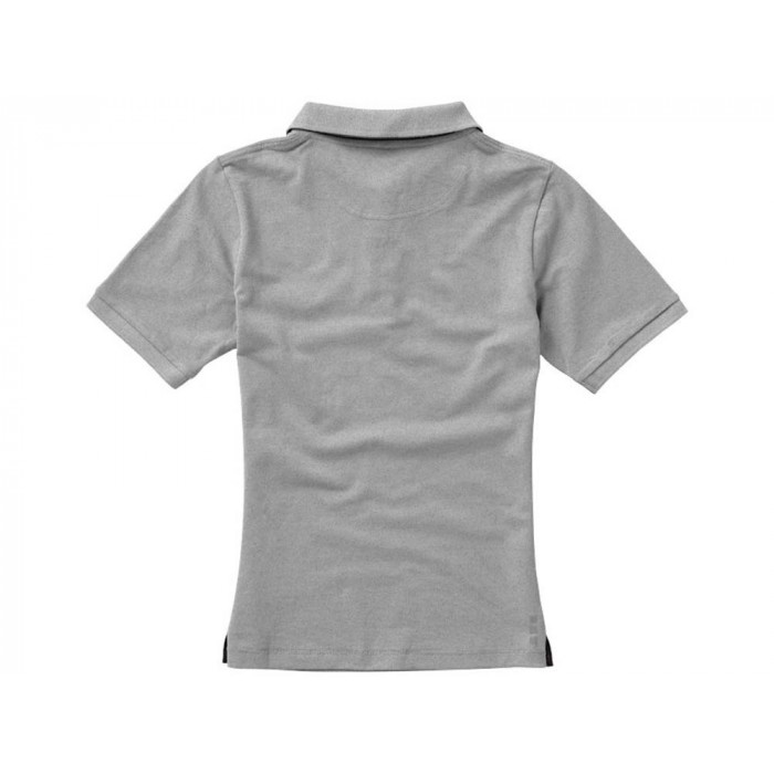 Calgary женская футболка-поло с коротким рукавом, серый меланж
