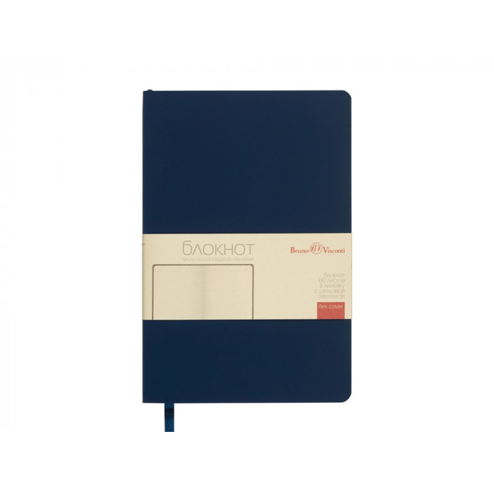 Блокнот А5 Megapolis Flex Velvet, темно-синий