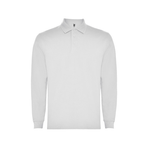 Рубашка поло Carpe мужская с длинным рукавом, белый