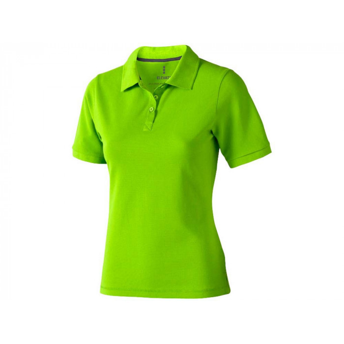 Calgary женская футболка-поло с коротким рукавом, зеленое яблоко