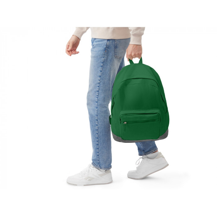 Рюкзак Shammy с эко-замшей для ноутбука 15, зеленый