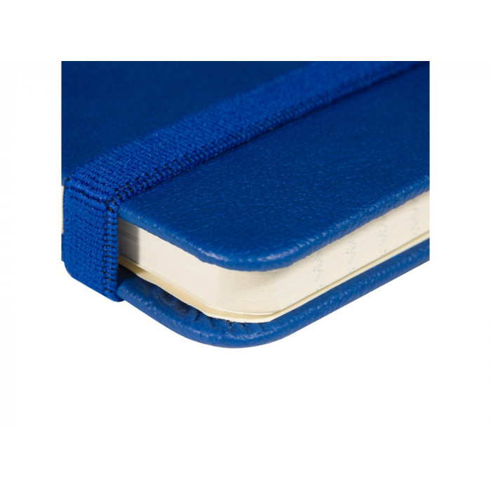 Блокнот А5  City на резинке, синий