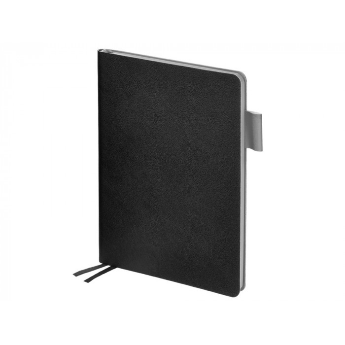 Ежедневник недатированный А5 Boston, черный (серый обрез)