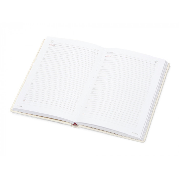 Ежедневник недатированный А5 Velvet, белый