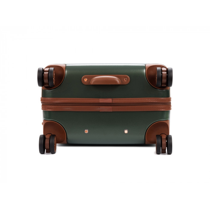 Чемодан BUGATTI Amelia, зеленый, поликарбонат / АБС-пластик, 42х24х67 см, 55 л