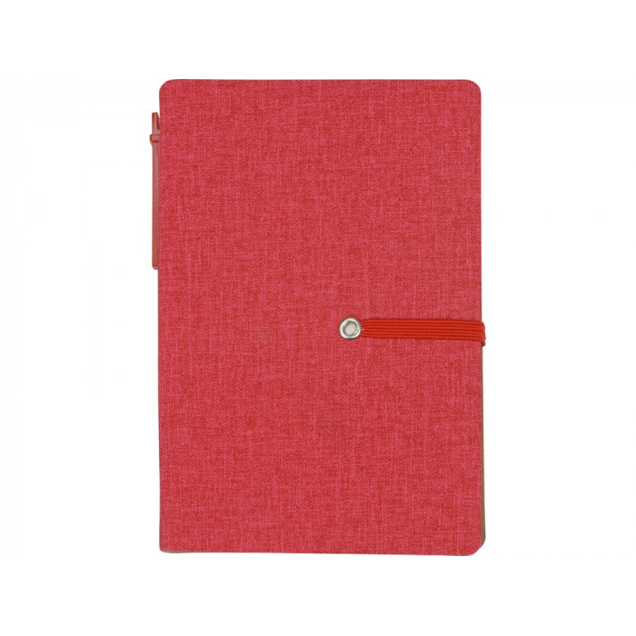 Блокнот А6 Write and stick с ручкой и набором стикеров, красный