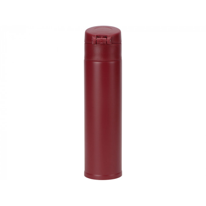 Вакуумная герметичная термокружка Inter, глубокий красный, нерж. сталь
