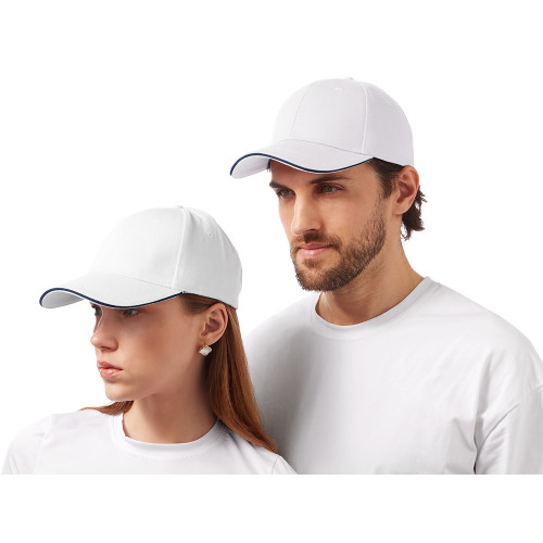 Бейсболка Cancun, белый/темно-синий