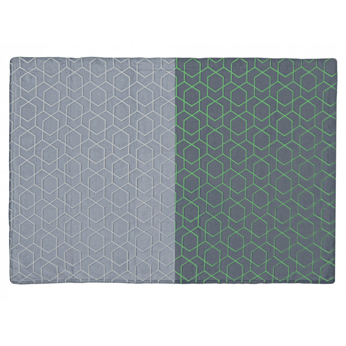 Светящийся в темноте плед Lattice черный