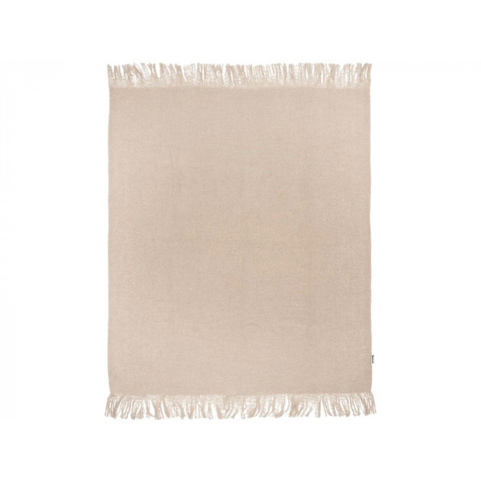 Мохеровый плед из вторичного ПЭТ Ivy, бежевый