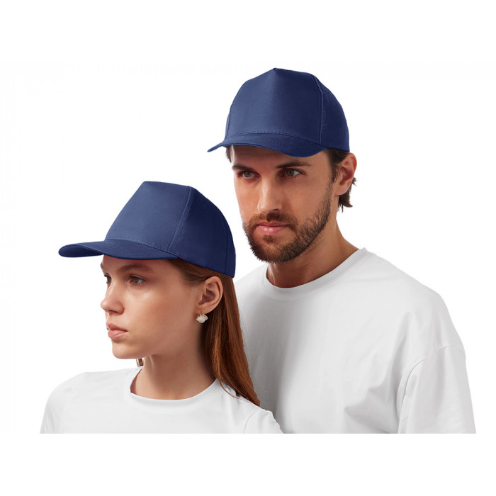 Бейсболка Poly 5-ти панельная 120гр, темно-синий