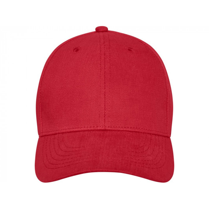 Бейсболка Davis, 6 панелей, красный