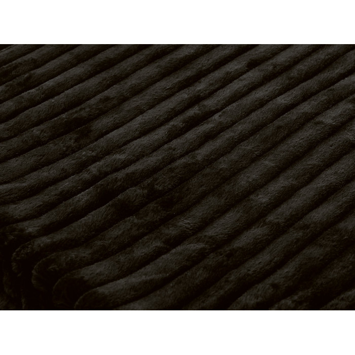 Плед Wave флисовый, черный