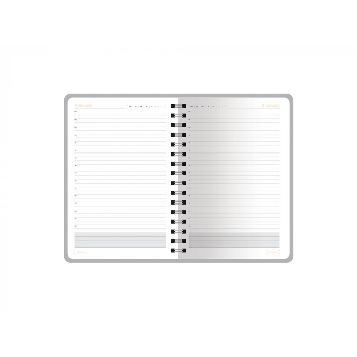 Ежедневник полудатированный А5 Orbit, красный