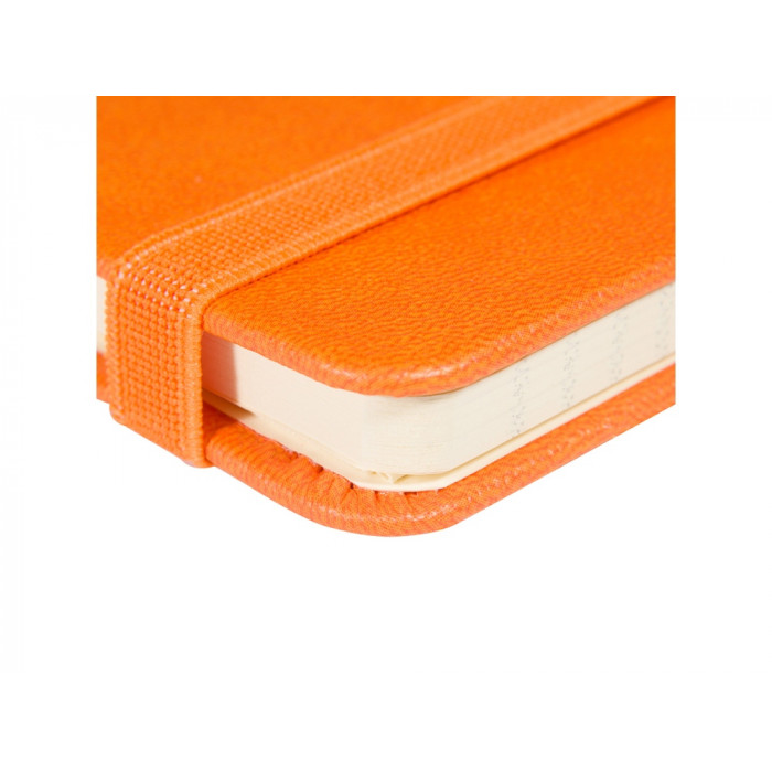 Блокнот А5  City на резинке, оранжевый