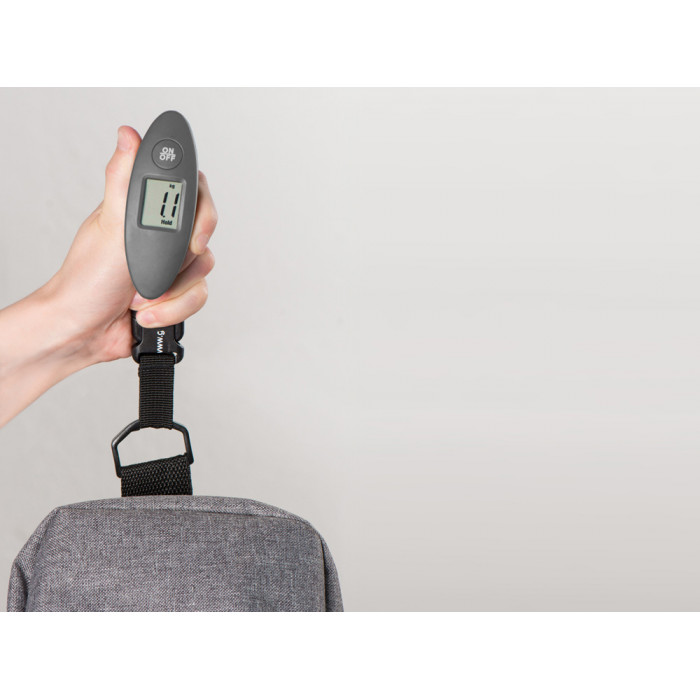 Багажные весы с покрытием soft touch Gravity, серый