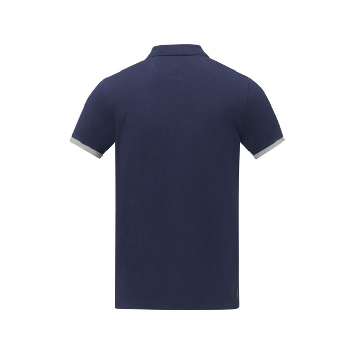 Morgan Двухцветное мужское поло с коротким рукавом , темно-синий