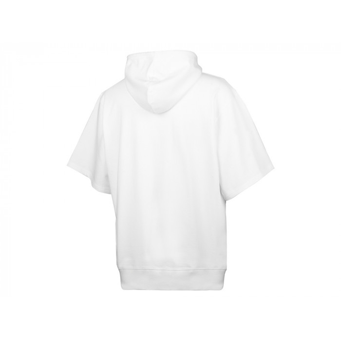 Худи оверсайз с коротким рукавом Warsaw унисекс, белый