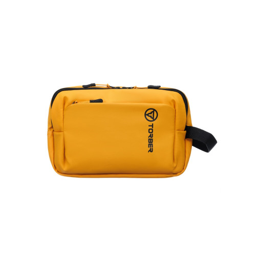 Несессер TORBER MOBI, желтый, полиэстер 900D с PU покрытием, 27 х 18 х 6 см