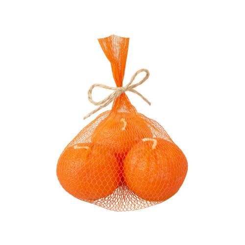 Набор свечей Мандарины в сетке, оранжевый