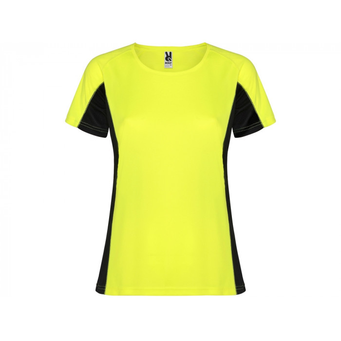 Футболка Shanghai женская, неоновый желтый/черный