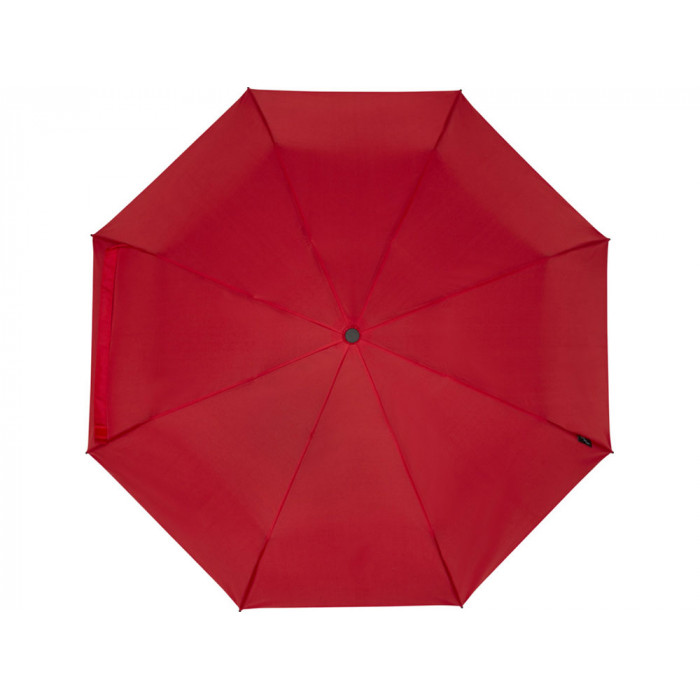 Birgit, складной ветроустойчивый зонт диаметром 21 дюйм из переработанного ПЭТ, красный