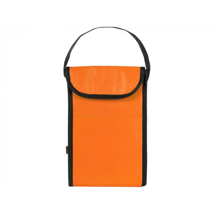 Сумка-холодильник Reviver на липучке из нетканого переработанного материала, оранжевый