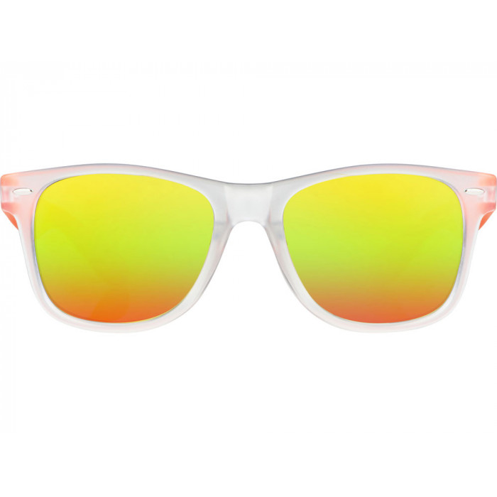 Очки солнцезащитные с зеркальными линзами Partymaker, оранжевый