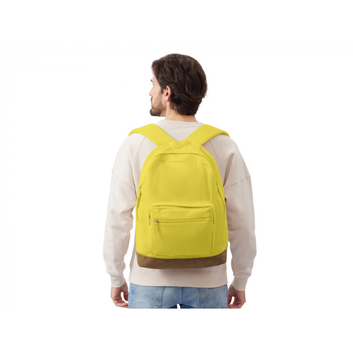 Рюкзак Shammy с эко-замшей для ноутбука 15, желтый