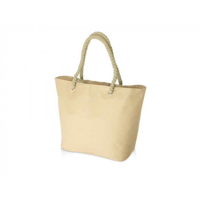 Сумка Seaside для шопинга и пляжа с широким дном, натуральный