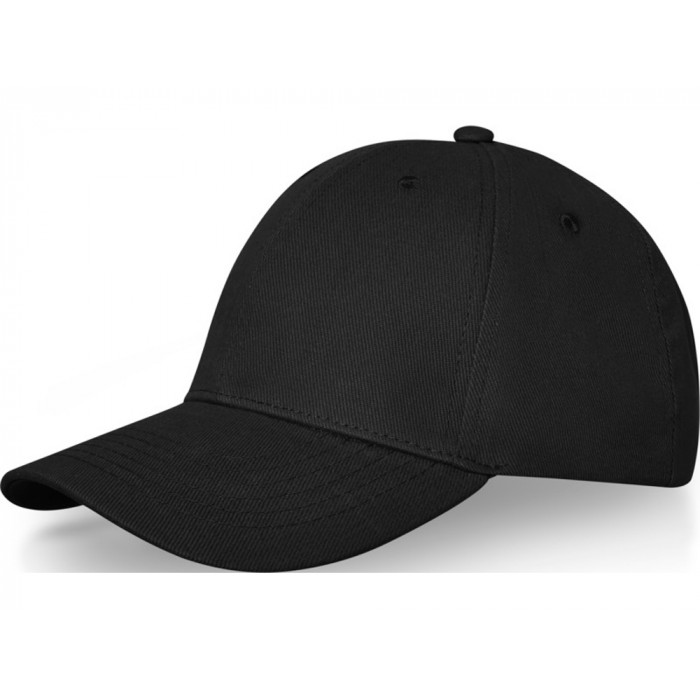 Бейсболка Davis, 6 панелей, черный