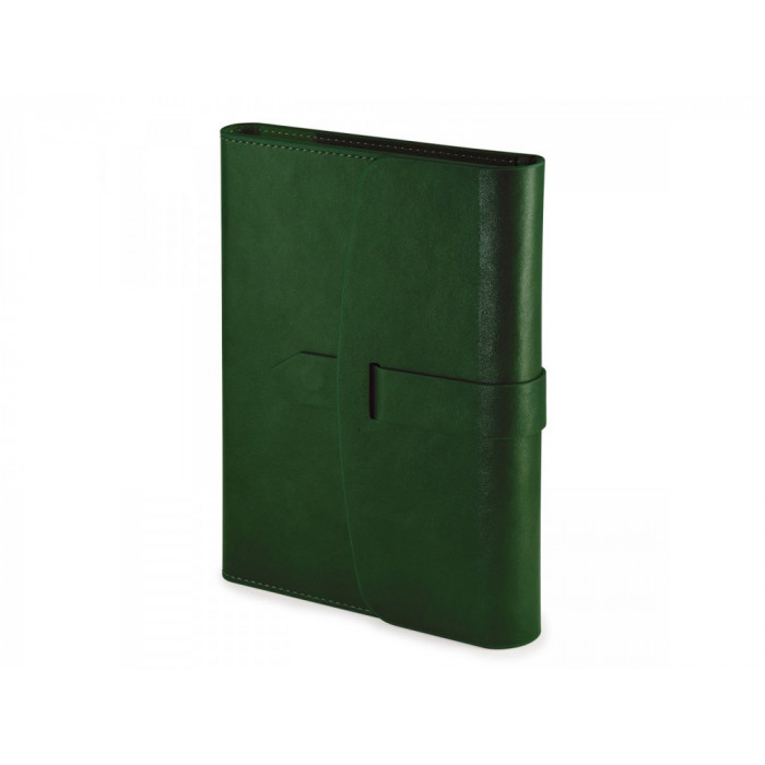 Ежедневник недатированный А5 Senate с магнитным клапаном, темно-зеленый