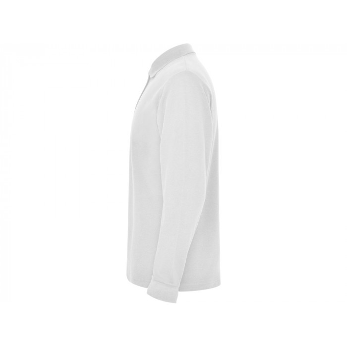 Рубашка поло Estrella мужская с длинным рукавом, белый