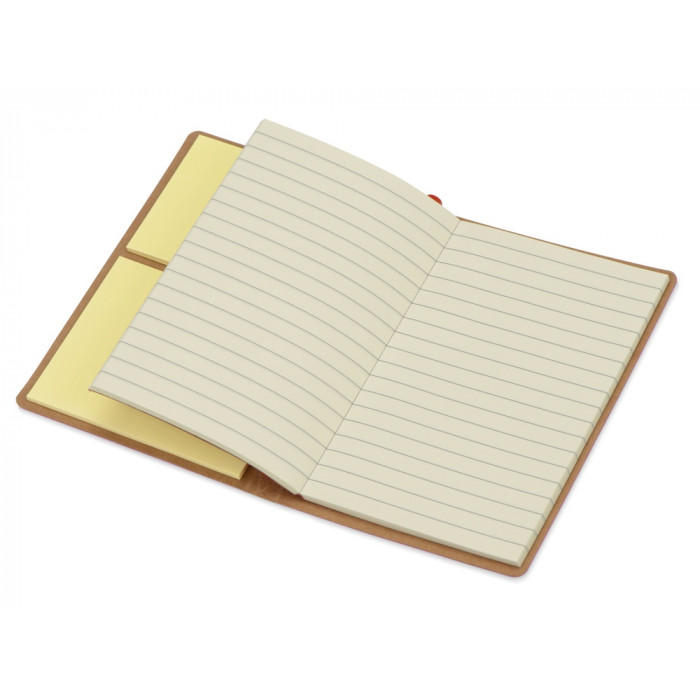 Блокнот А6 Write and stick с ручкой и набором стикеров, красный