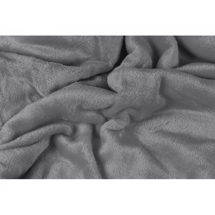 Плед мягкий флисовый Fancy, серый