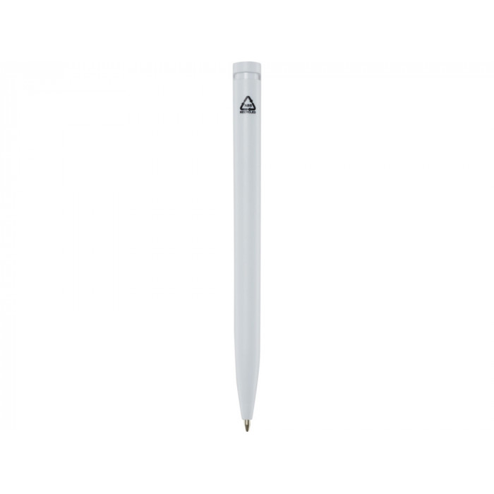 Шариковая ручка Unix из переработанной пластмассы, синие чернила - Белый