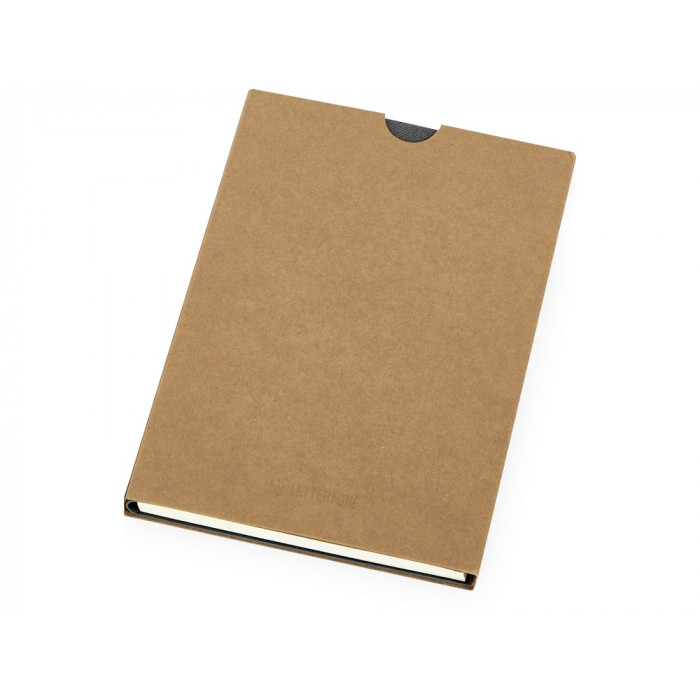 Бизнес блокнот Supreme с вставкой из софт-тача, гибкая обложка, 128 листов, серый