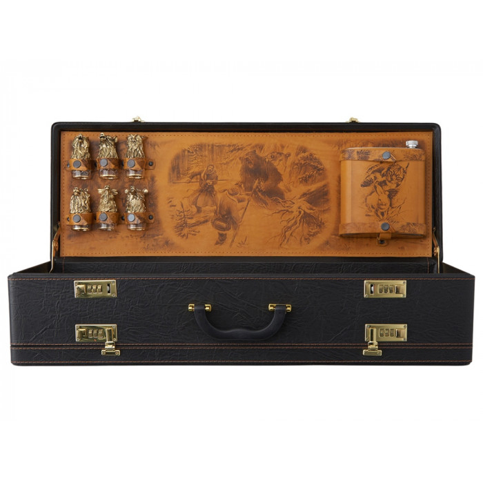 Подарочный набор Королевская охота, коричневый