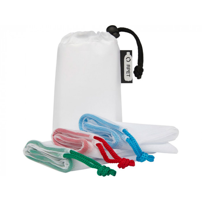 Набор сетчатых сумок из вторичного ПЭТ Trio