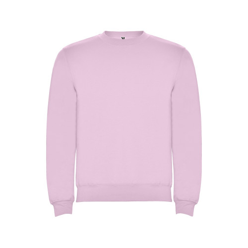 Свитшот с начесом Clasica унисекс, светло-розовый