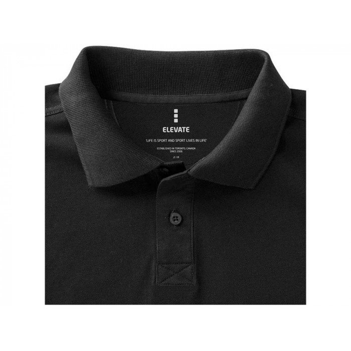 Calgary мужская футболка-поло с коротким рукавом, антрацит